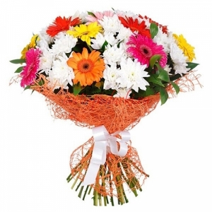  Antalya Çiçekçiler - Kasımpatı ve Gerbera Buketi