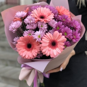  Antalya Çiçekçiler - Gerbera ve Kasımpatı Buketi
